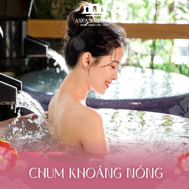 bể khoáng nóng trong nhà